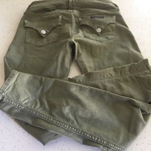 Hudson olive stretch jeans